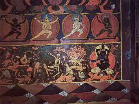 
Burial ground painting at the Demchog Temple at Tsaparang - Tsaparang - Konigsrtadt in Westtibet book
